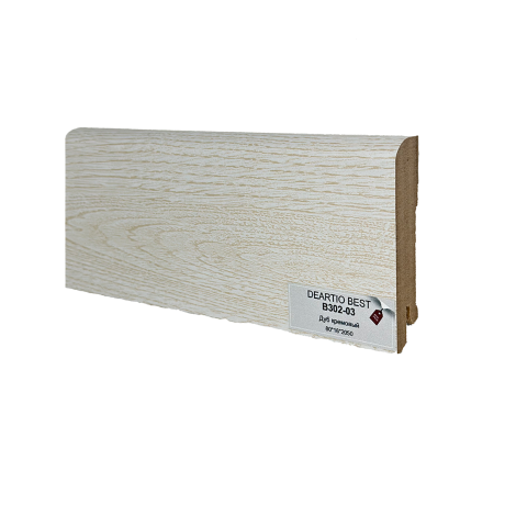 ПЛИНТУС МДФ ДЕАРТИО B302-03 ДУБ КРЕМОВЫЙ 80Х16Х2050