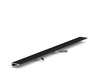 МИКРОПЛИНТУС MICRO 11 MINI ЧЕРНЫЙ МУАР 11Х5Х2000ММ