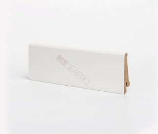 ПЛИНТУС МДФ ДЕАРТИО U 101-60 БЕЛЫЙ 60Х16Х2050