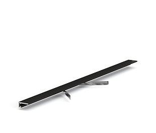 МИКРОПЛИНТУС MICRO 15 CLASSIC ЧЕРНЫЙ АНОД 15Х5Х2450ММ